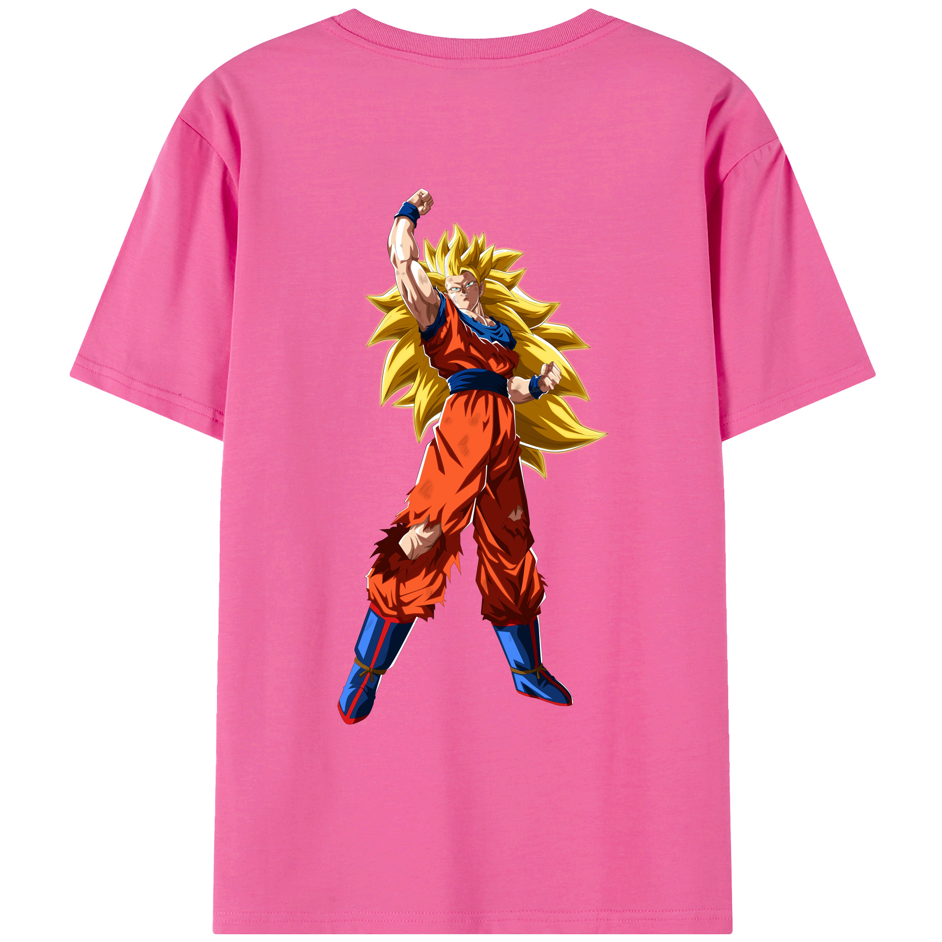 （画像用） ドラゴンボール 孫悟空（そん ごくう）Son Goku カカロット DRAGON BALL Kakarotto レディース半袖Tシャツ(バックプリント)